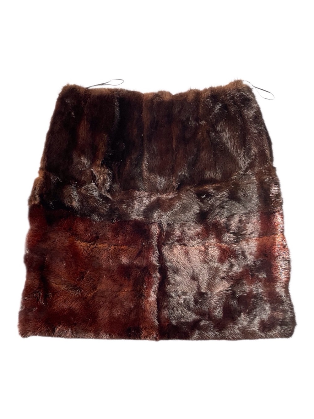 Vintage Faux Fur Patchwork Skirt.